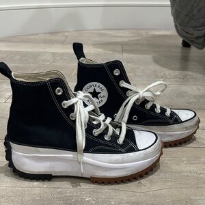 Converse Black Platform High-Tops